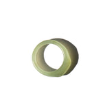 seree - Dia — Structured Green Jade Ring