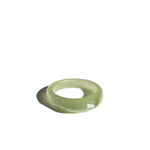seree - Dia — Structured Green Jade Ring