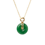 seree - Donut — Green Jade Pendant Necklace