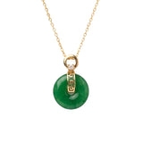 seree - Donut — Green Jade Pendant Necklace