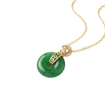 seree - Donut — Green Jade Pendant Necklace
