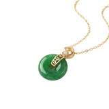 seree - Donut — Green Jade Pendant Necklace