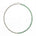 Green and silver beaded necklace showcasing a half-and-half arrangement of polished round beads with a silver clasp, shot on white background.