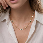 Elena — Jade and Freshwater Pearl Beaded Necklace