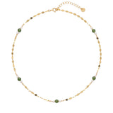 seree - Elena — Jade and Freshwater Pearl Beaded Necklace