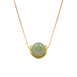 seree - Equinox — Green Bead Jade Necklace
