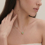 seree - Equinox — Green Bead Jade Necklace
