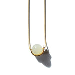 seree - Equinox — Green Bead Jade Necklace