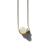 seree - Equinox — Green Bead Jade Necklace