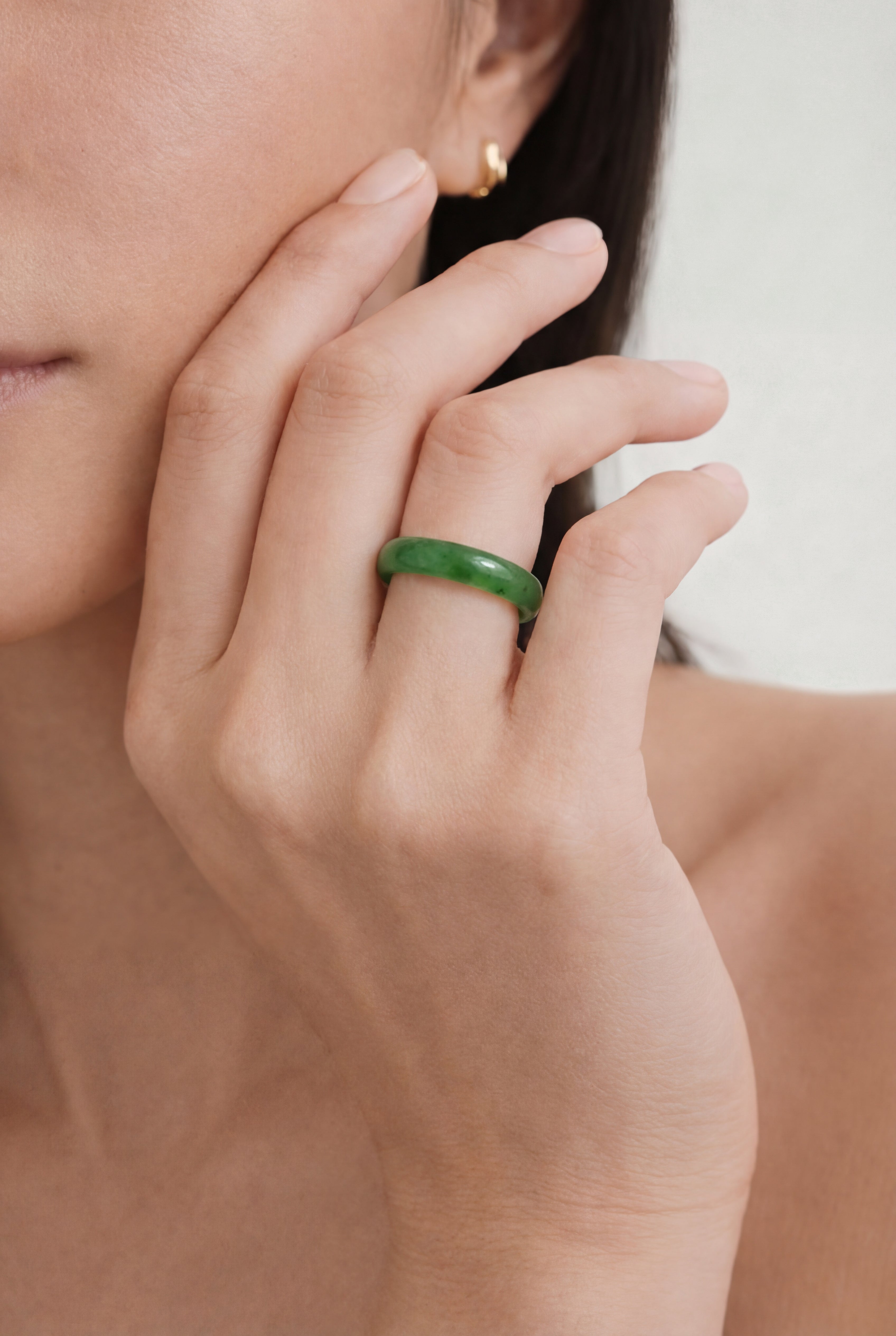 Evergreen — Green Jade Ring