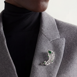 Feather — Jade Brooch
