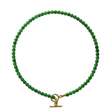 seree - Forest — Green Chalcedony Beaded Necklace