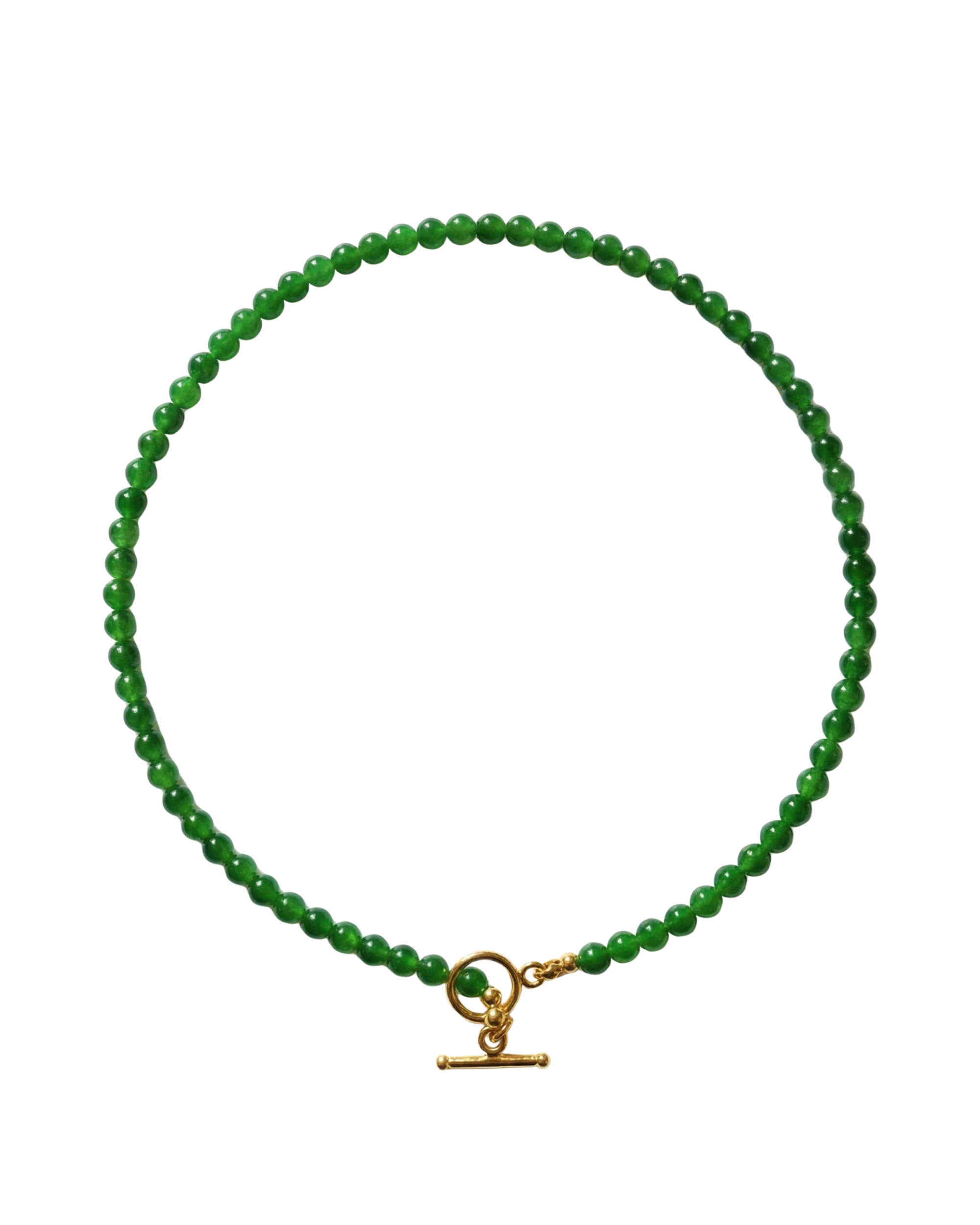 seree - Forest — Green Chalcedony Beaded Necklace