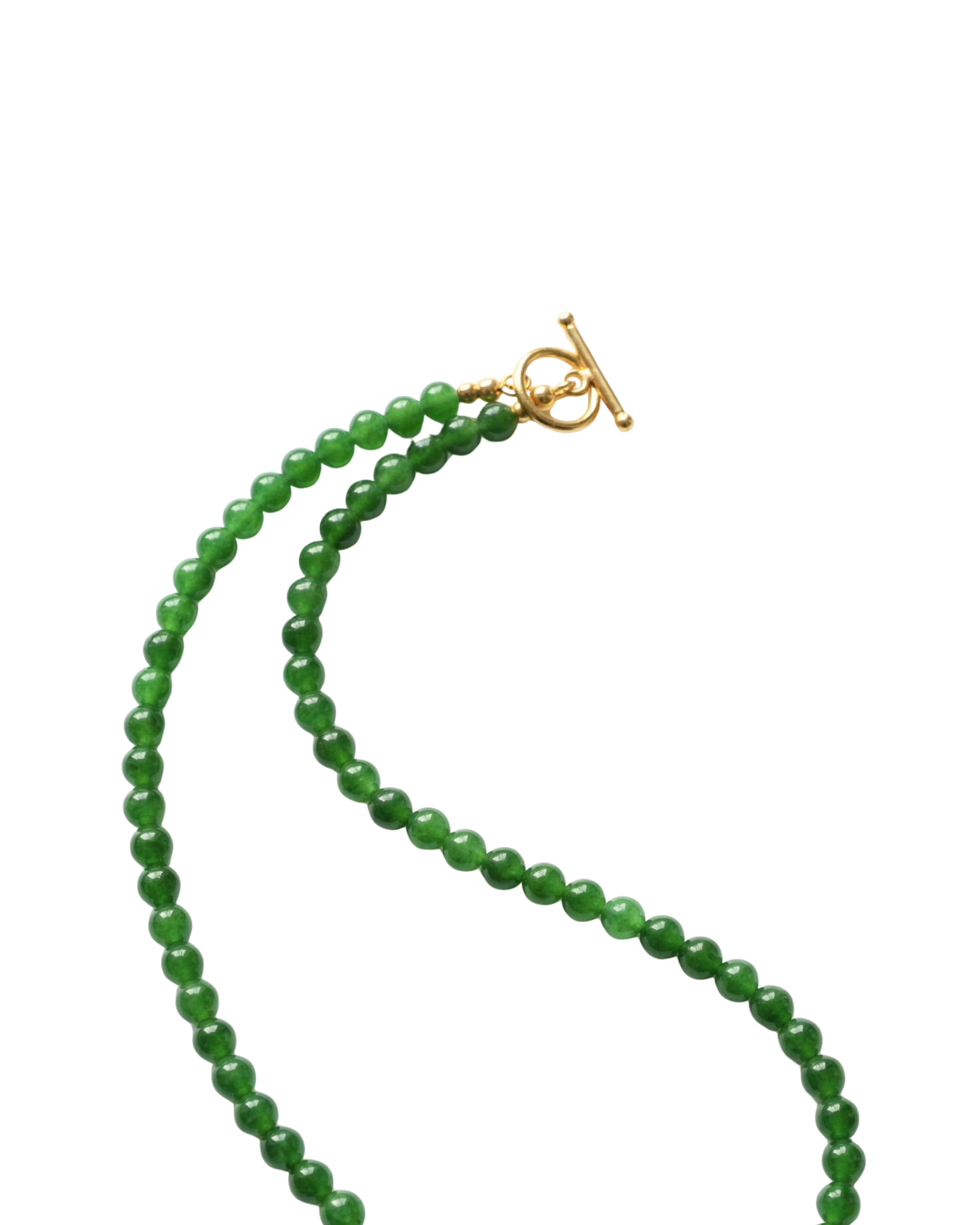 seree - Forest — Green Chalcedony Beaded Necklace