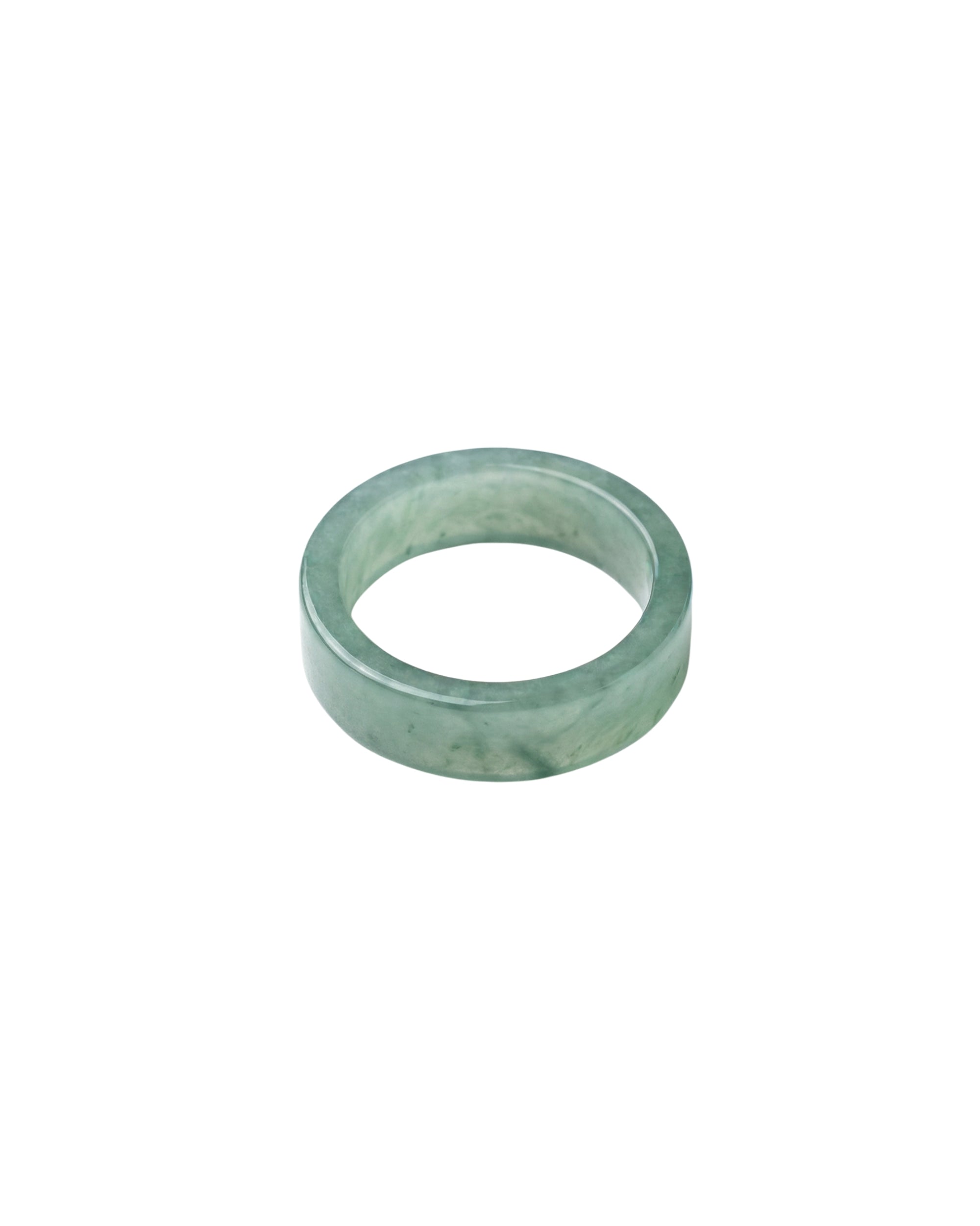 seree - Gale — Cyan Square Jade Ring