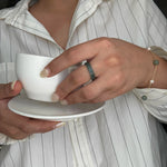 seree - Gale — Cyan Square Jade Ring