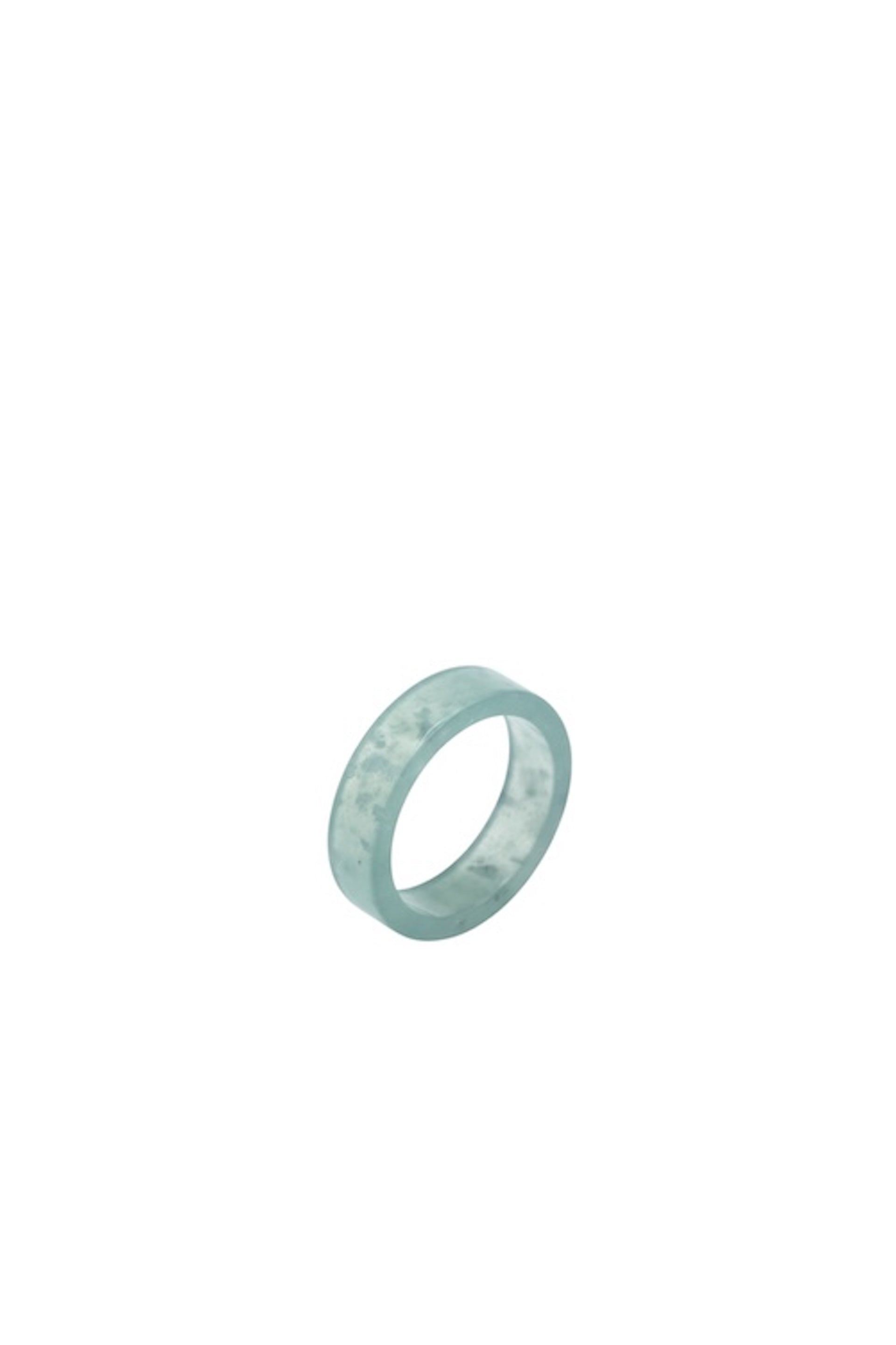 seree - Gale — Cyan Square Jade Ring