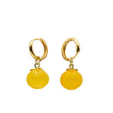 seree - Harvest — Jade Stone Charm Earrings