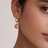 seree - Harvest — Jade Stone Charm Earrings