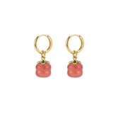seree - Harvest — Jade Stone Charm Earrings