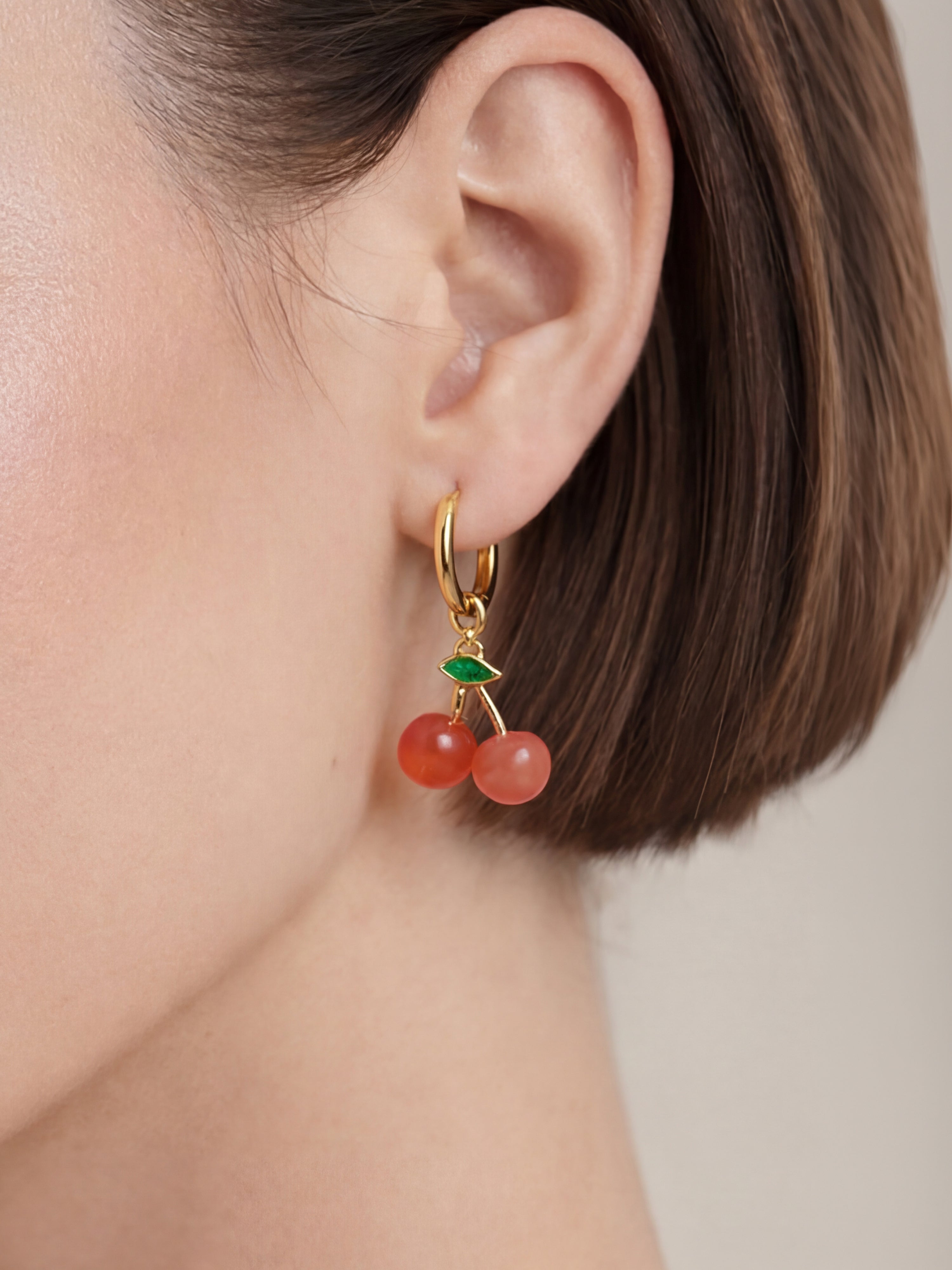  seree - Harvest — Jade Stone Charm Earrings