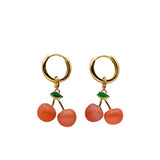 seree - Harvest — Jade Stone Charm Earrings