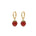 Harvest — Jade Stone Charm Earrings in Strawberry