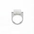seree Year of the Horse — Hanbai White Jade Stone Saddle Ring