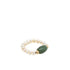 seree - Isa — Jade and Beaded Pearl Stretch Ring