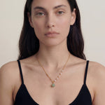 seree - Isla — Green Jade and Freshwater Pearl Necklace