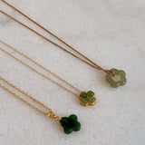 seree - Jardin — Green Jade Pendant Necklace