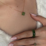 seree - Jardin — Green Jade Pendant Necklace