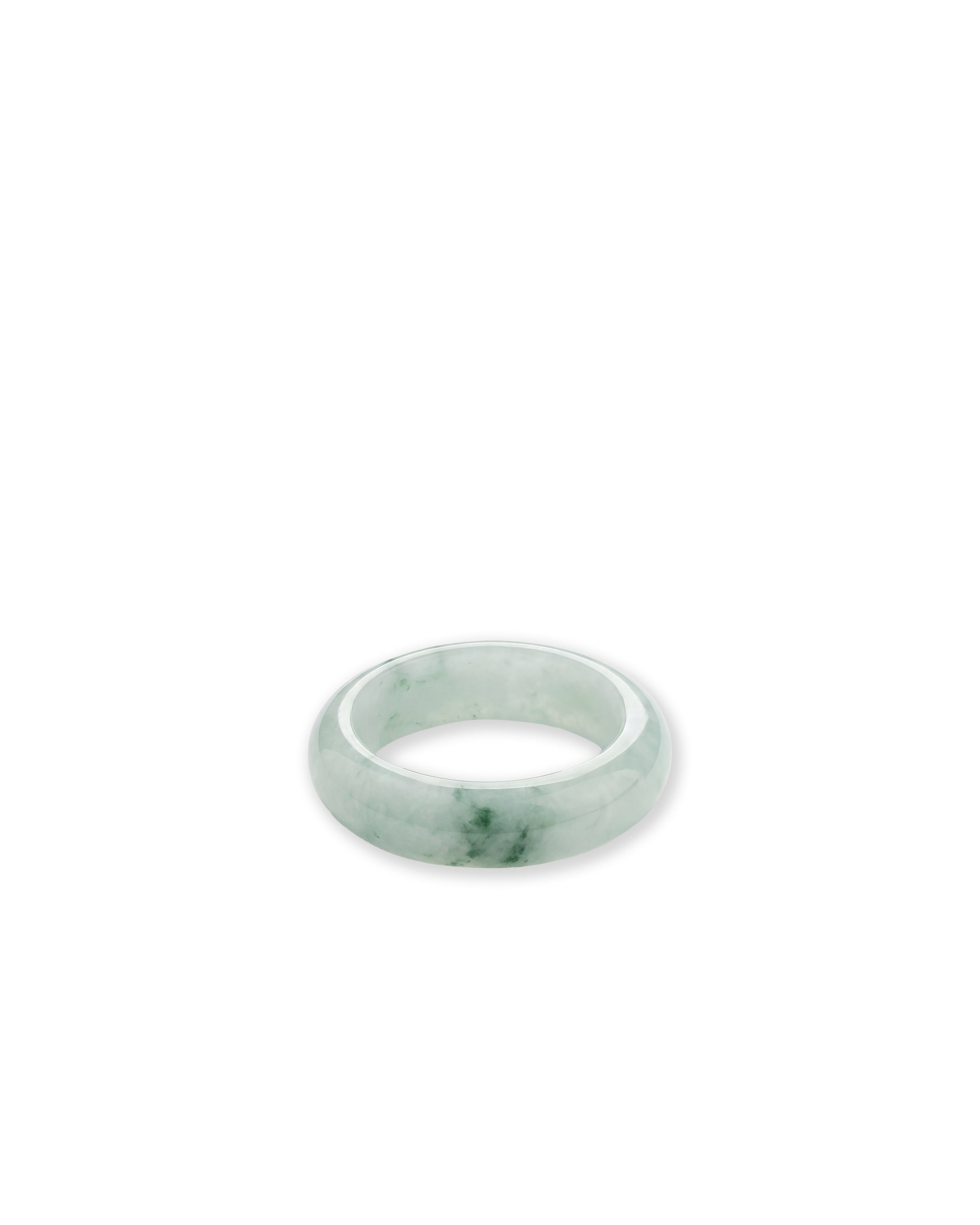 seree - Koi — Mottled Green Jade Ring