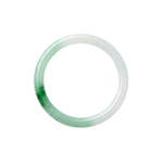 seree - Koi — Mottled Round Jade Stone Bangle