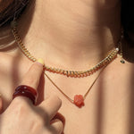 Kyoto — Flower pendant necklace - seree