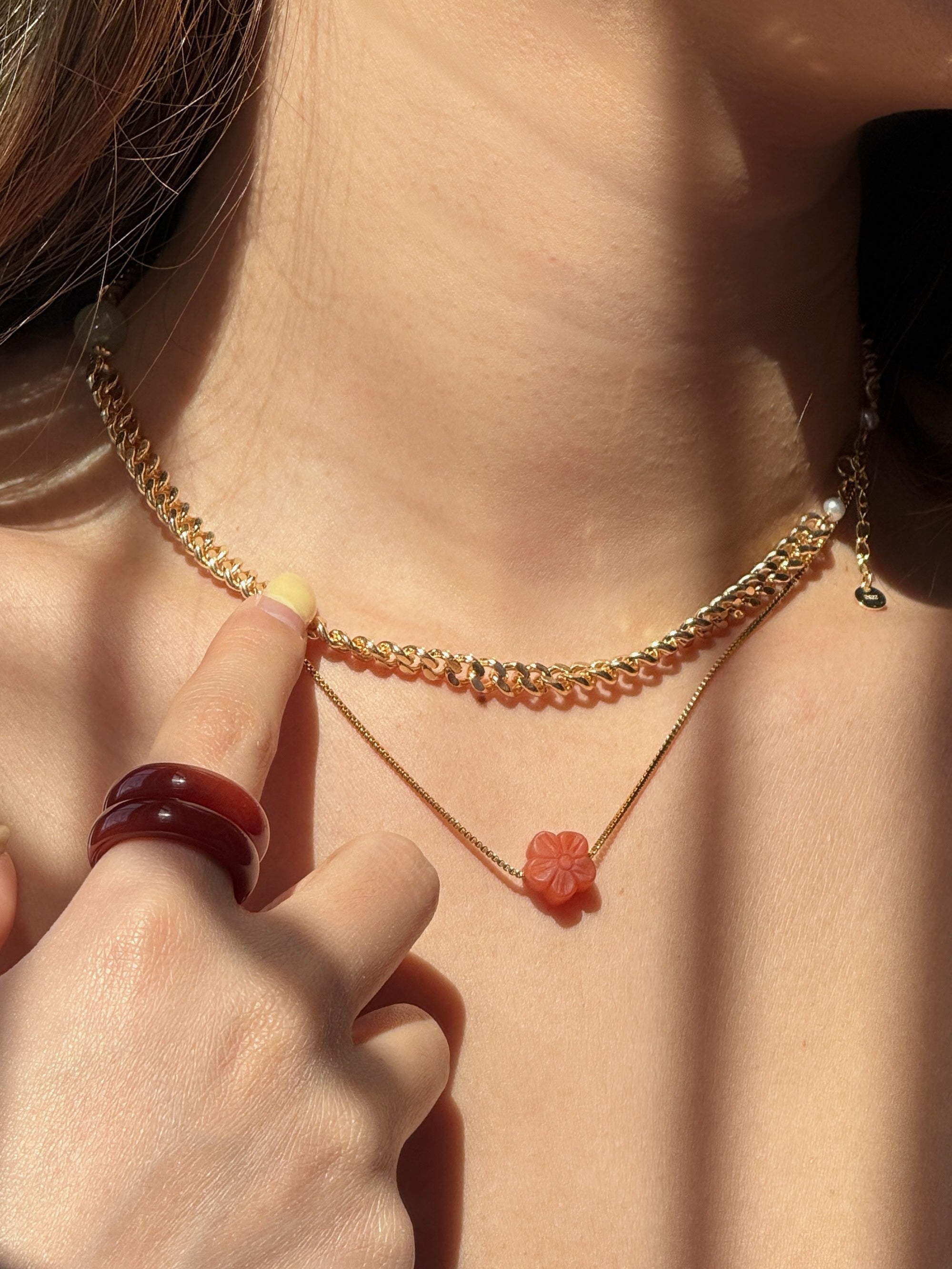 Kyoto — Flower pendant necklace - seree