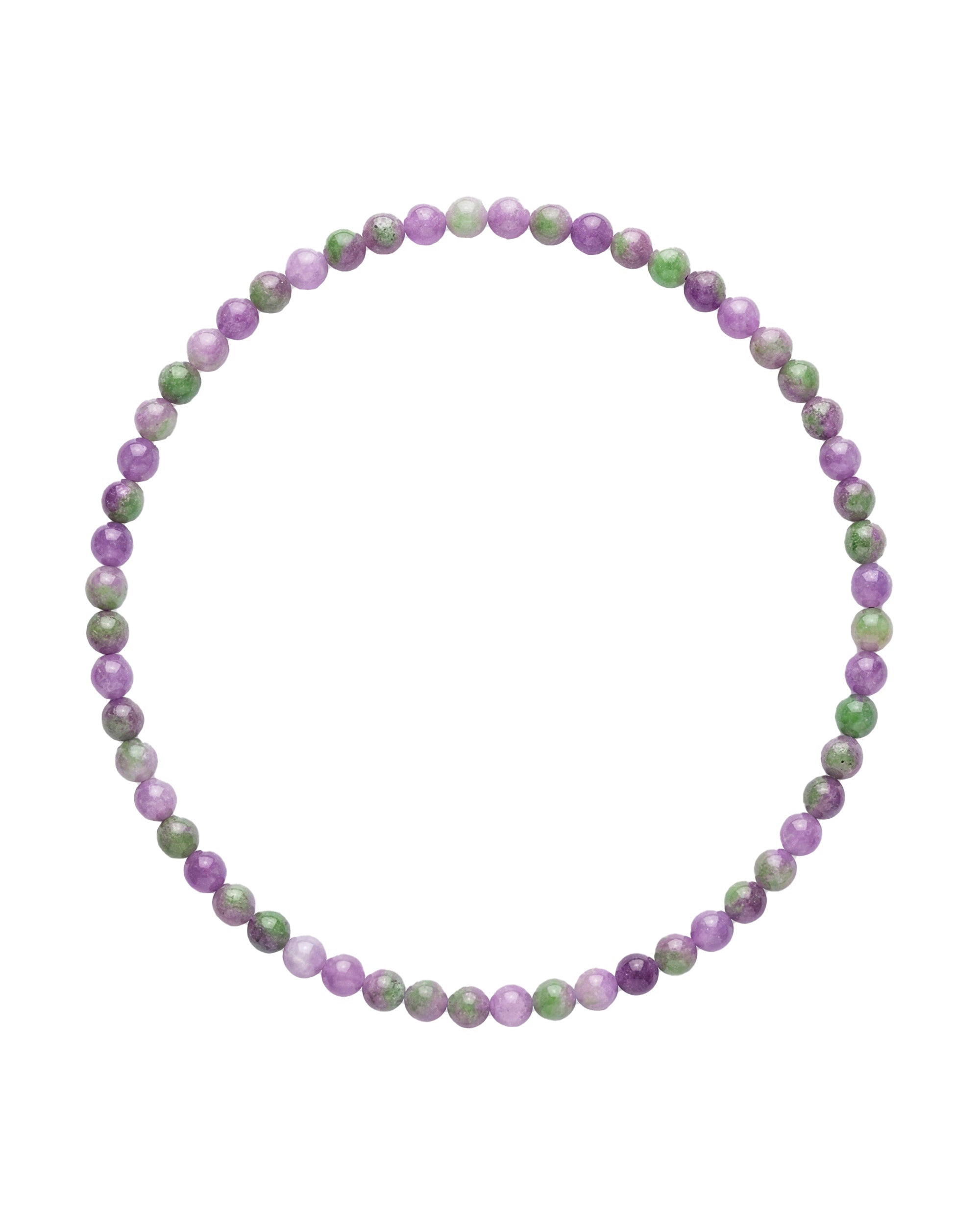 seree - Lavender Field — Beaded Jade Necklace