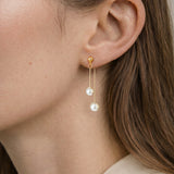 Leighton — Faux Pearl Pendant Earrings
