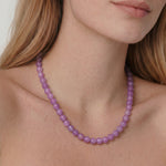 seree - Lilac — Purple Jade Beaded Necklace