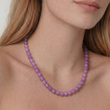 seree - Lilac — Purple Jade Beaded Necklace