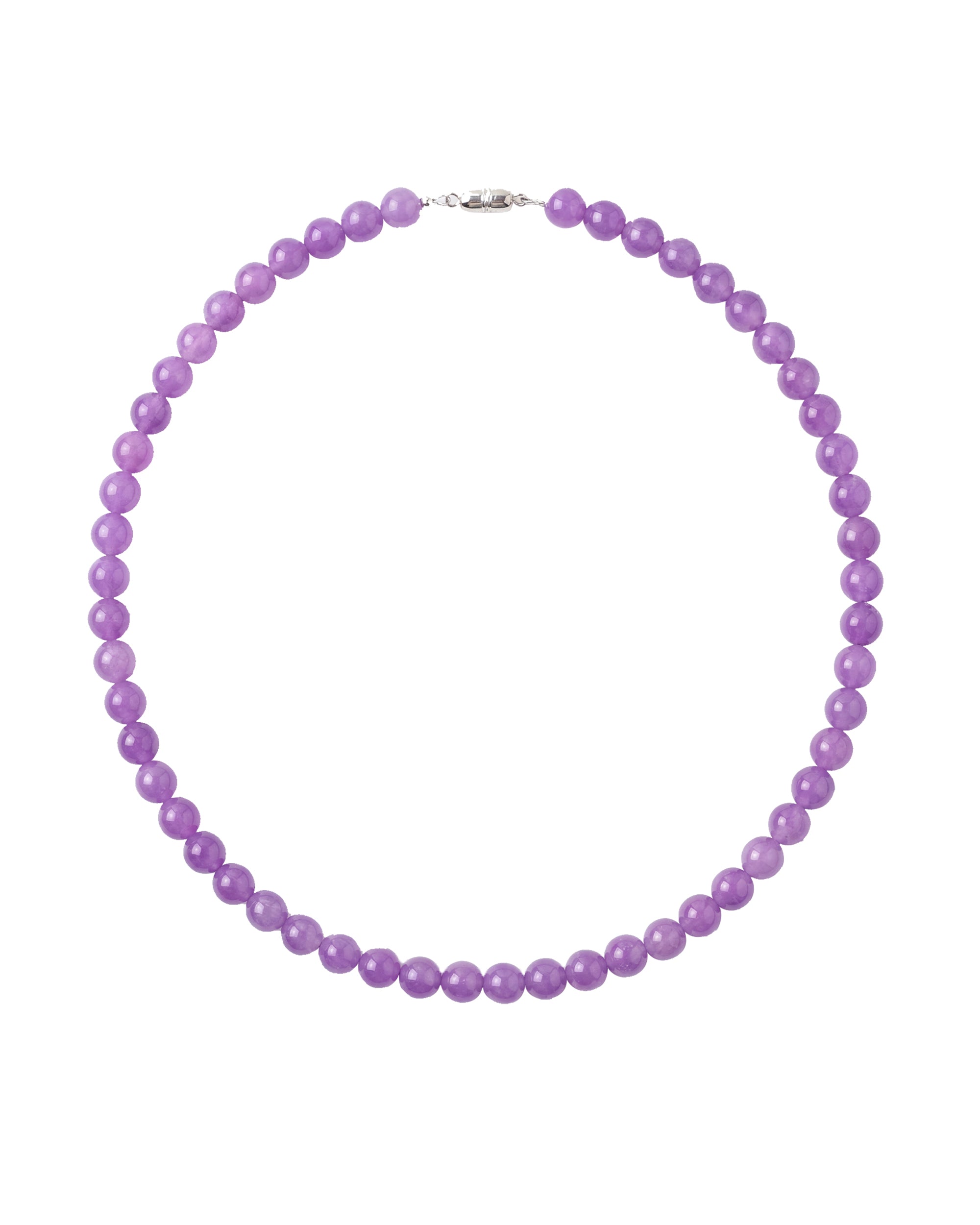 seree - Lilac — Purple Jade Beaded Necklace