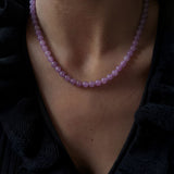 seree - Lilac — Purple Jade Beaded Necklace