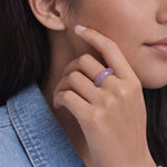 seree - Lilac — Purple Jade Ring