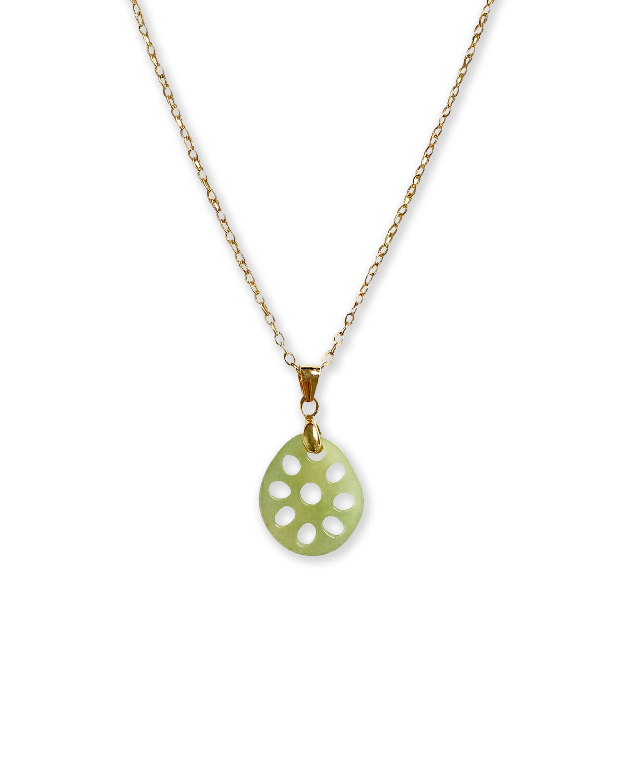 seree - Lotus Root Jade Pendant Necklace