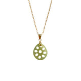 Lotus Root Jade Pendant Necklace