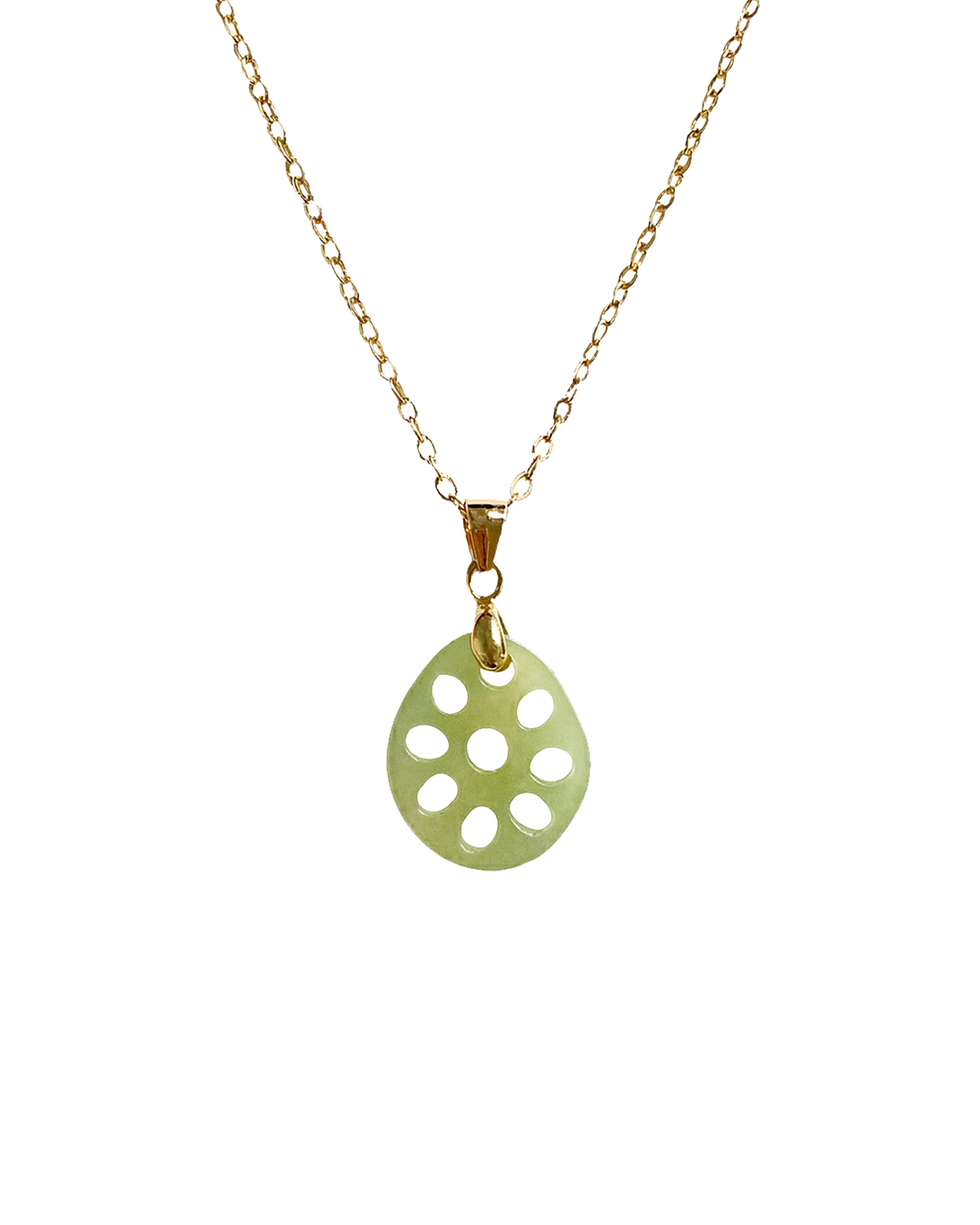 seree - Lotus Root Jade Pendant Necklace