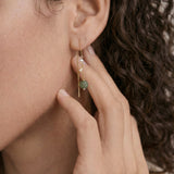 Madeleine — Jade and Freshwater Pearl Drop Earrings