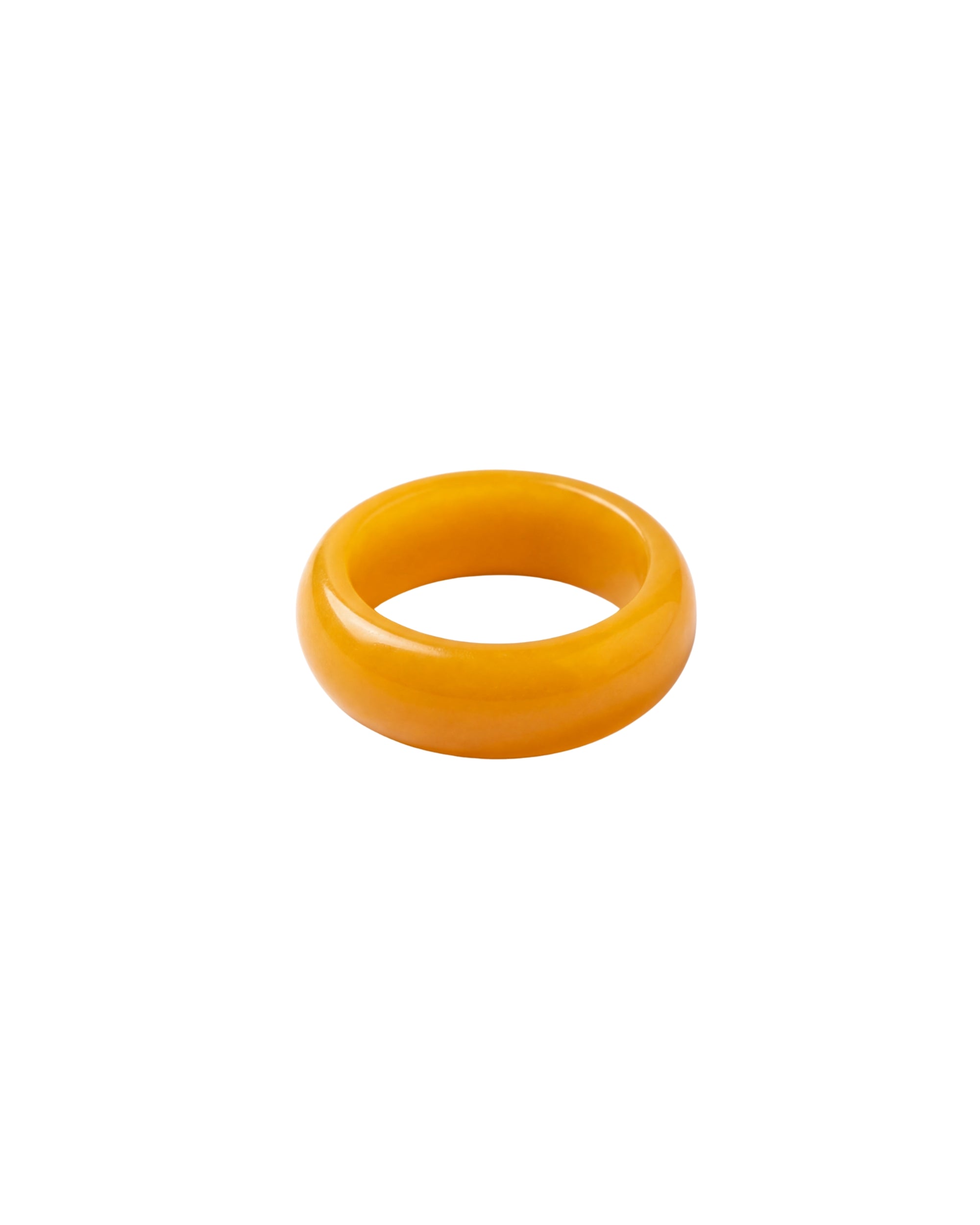 seree - Mandarin — Orange Jade Stone Ring
