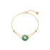 seree - Marlo — Green Jade Gold Bracelet