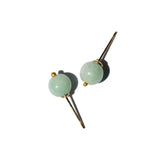 seree - Mira — Jadeite Sphere Studs